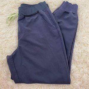 Figs- Zamora High Waisted Jogger Scrub Pants- SPACE NAVY